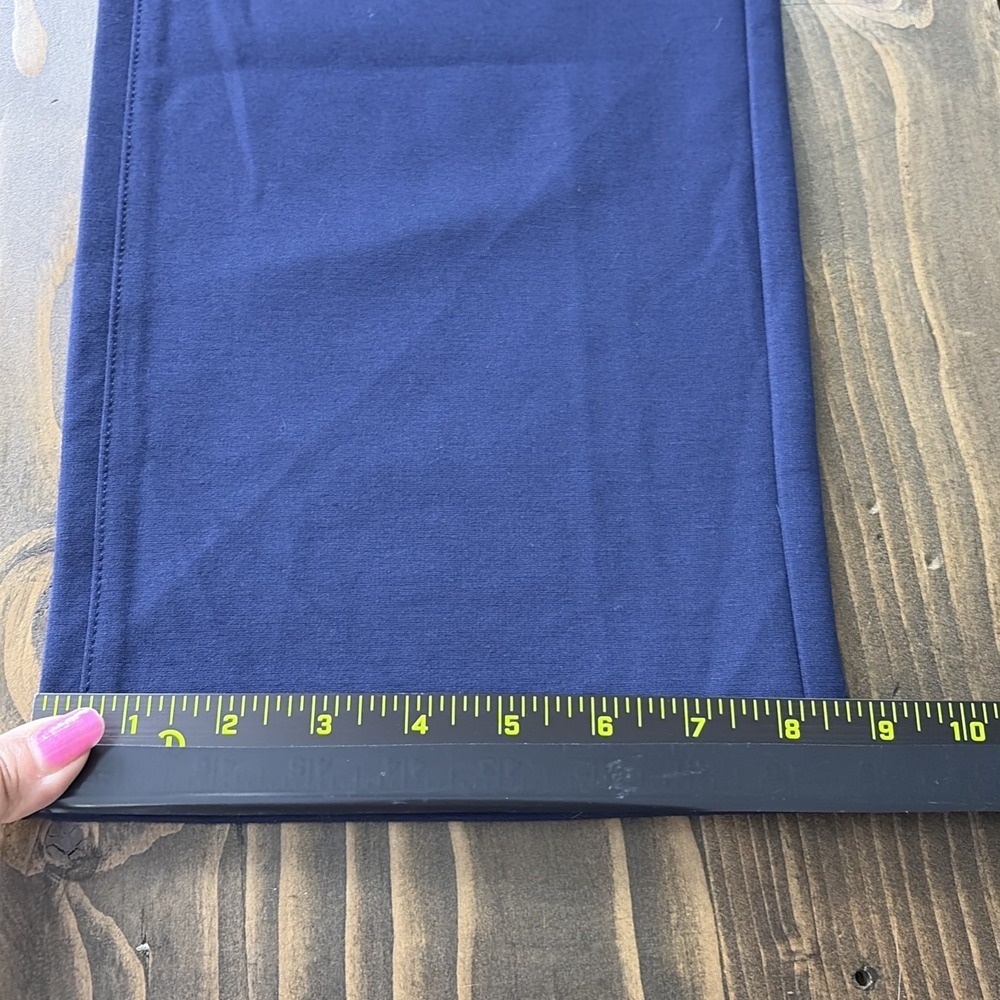 NYDJ Marilyn Straight Knit Pants Womens 20W Navy Blue Stretch Career Lift X Tuck - Picture 15 of 15